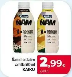 Spar La Palma Kaiku - nam chocolate o vainilla oferta