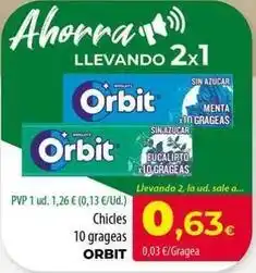Spar La Palma Orbit - chicles 10 grageas oferta