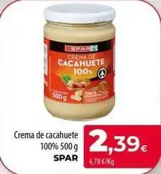 Spar La Palma Spar - crema de cacahuete 100% oferta
