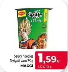 Spar La Palma Maggi - saucy noodles teriyaki vaso oferta