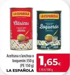 Spar La Palma La española - aceituna r/anchoa o boqueron oferta