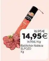Supermercados Aquí Elpozo - salchichón nobleza oferta
