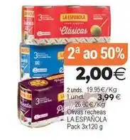 Supermercados Aquí La española - olivas recheas oferta