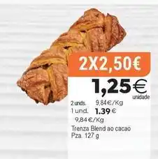 Supermercados Aquí Trenza blend ao cacao oferta