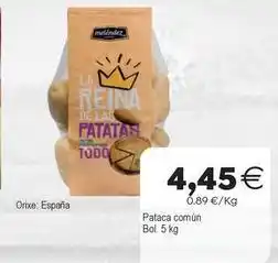 Supermercados Aquí Pataca común oferta