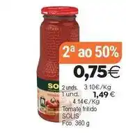 Supermercados Aquí Solís - tomate fritido oferta