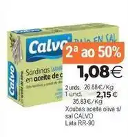 Supermercados Aquí Calvo - xoubas aceite oliva s/ sal oferta