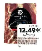 Supermercados Aquí Torre de núñez - panceta metades sen oso a punto de sal oferta