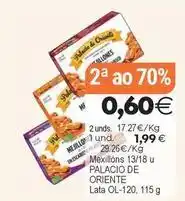Supermercados Aquí Mexillons 13/18 u palacio de oriente oferta