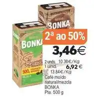 Supermercados Aquí Bonka - cafe moido natural/mezcla oferta