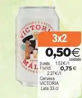 Supermercados Aquí Victoria - cervexa oferta