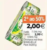 Supermercados Aquí Bonduelle - chicharos moi finos oferta