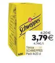 Supermercados Aquí Schweppes - tonica oferta