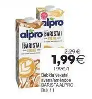 Supermercados Aquí Alpro bebida vexental avena/amendoa oferta