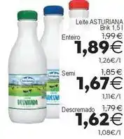 Supermercados Aquí La asturiana - leite oferta