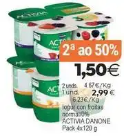 Supermercados Aquí Danone - activia oferta