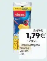 Supermercados Aquí Vileda - recambio fregona amarela oferta
