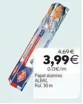 Supermercados Aquí Albal - papel aluminio oferta