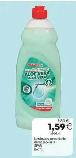 Supermercados Aquí Spar - lavalozadora concentrado dermo ado vera oferta