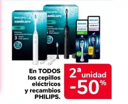Carrefour PHILIPS En todos los cepillos eléctricos y recambios oferta