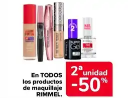 Carrefour RIMMEL En todos los productos de maquillaje oferta