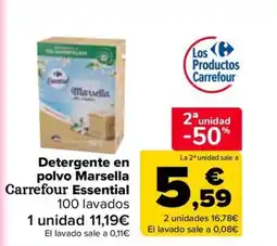 Carrefour Detergente en polvo Marsella Carrefour Essential oferta