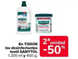 Carrefour SANYTOL En todos los desinfectantes textil oferta