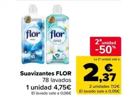 Carrefour FLOR Suavizantes oferta