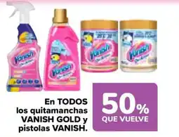 Carrefour VANISH En todos los quitamanchas vanish gold y pistolas oferta