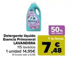 Carrefour LAVANDERA Detergente líquido Esencia Primaveral oferta