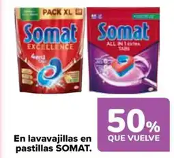 Carrefour SOMAT En lavavajillas en pastillas oferta