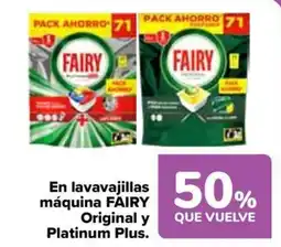 Carrefour FAIRY En lavavajillas máquina Original y Platinum Plus oferta
