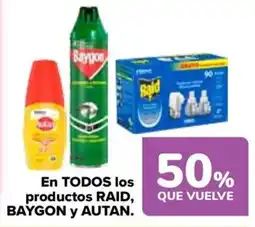 Carrefour RAID, BAYGON Y AUTAN En todos los productos oferta