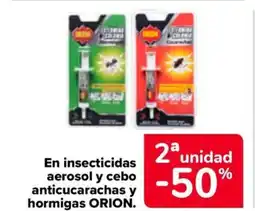 Carrefour ORION En insecticidas aerosol y cebo anticucarachas y hormigas oferta