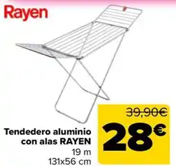 Carrefour RAYEN Tendedero aluminio con alas 19 m oferta