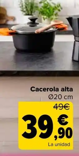 Carrefour Cacerola alta oferta