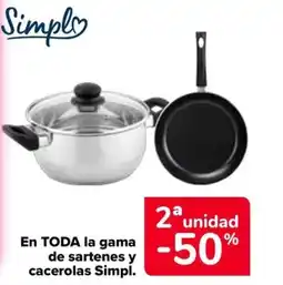 Carrefour En toda la gama de sartenes y cacerolas simpl oferta