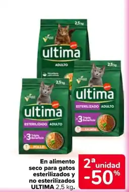 Carrefour ULTIMA En alimento seco para gatos esterilizados y no esterilizados oferta