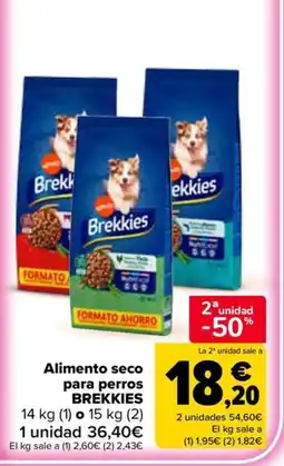 Carrefour BREKKIES Alimento seco para perros oferta