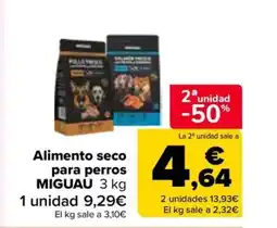 Carrefour MIGUAU Alimento seco para perros oferta