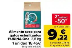 Carrefour PURINA One Alimento seco para gatos esterilizados oferta