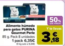 Carrefour PURINA Alimento húmedo para gatos Gourmet Perle oferta
