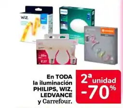 Carrefour PHILIPS, WIZ, LEDVANCE En toda la iluminación y carrefour oferta