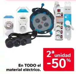 Carrefour En todo el material eléctrico oferta
