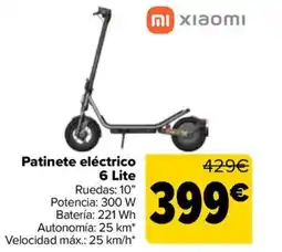 Carrefour XIAOMI Patinete eléctrico 6 Lite oferta