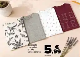 Carrefour Camiseta con print oferta