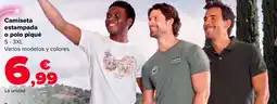Carrefour Camiseta estampada o polo piqué oferta
