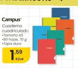 Eroski CAMPUS Cuaderno cuadriculado oferta