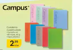 Eroski CAMPUS Cuaderno cuadriculado oferta