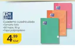 Eroski OXFORD Cuaderno cuadriculado oferta